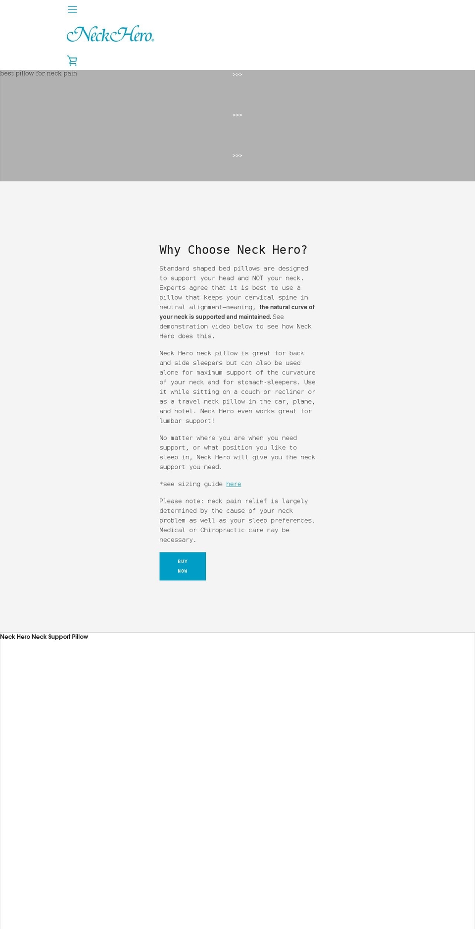 neckhero.com shopify website screenshot