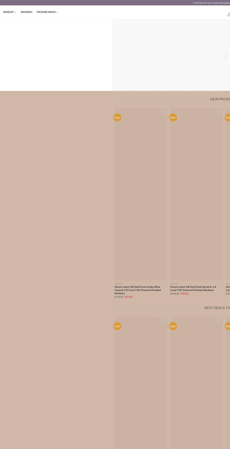 necklaces-shop.com — Shopify storefront screenshot