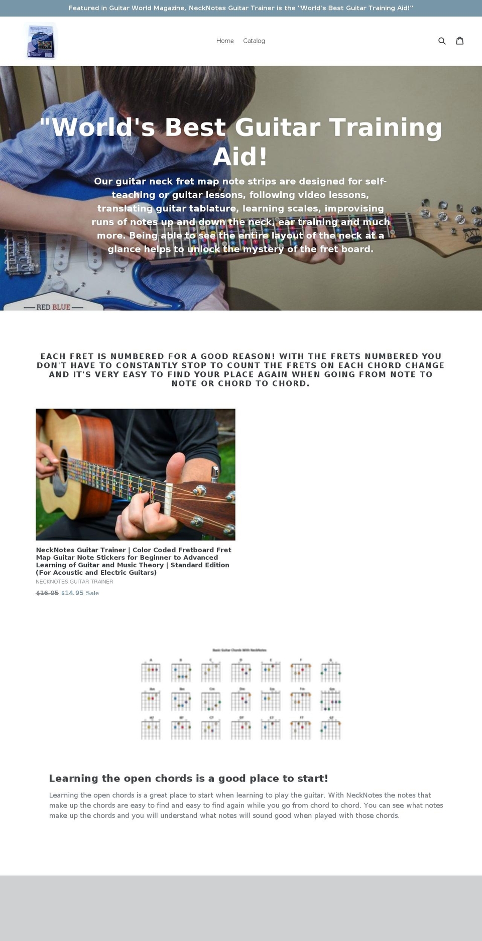 necknotes.com — Shopify storefront screenshot