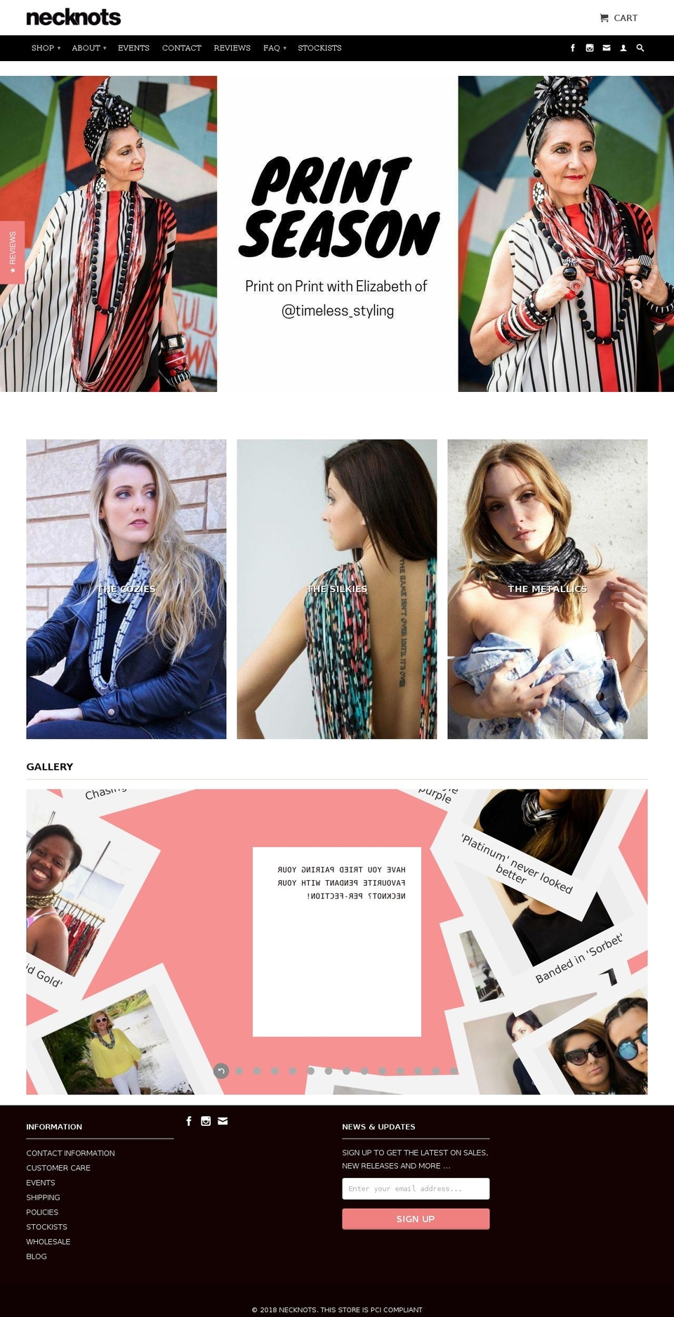 necknots.com shopify website screenshot