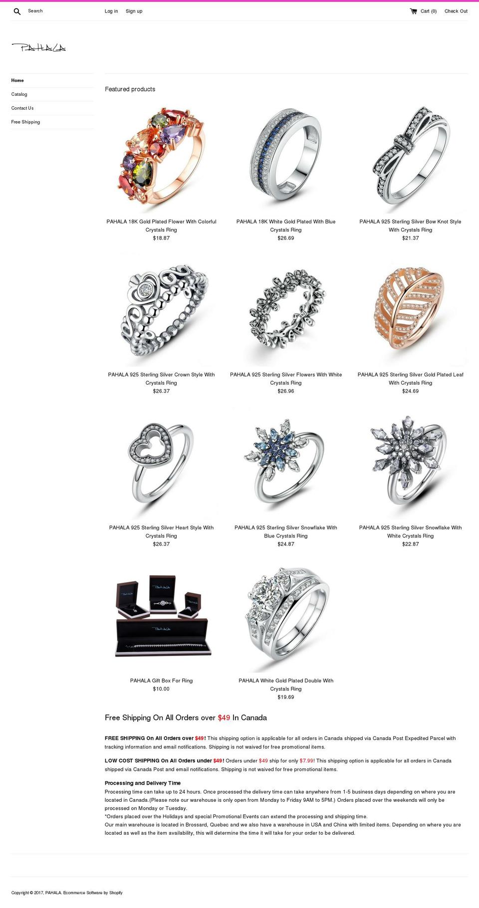necktieshop.ca shopify website screenshot