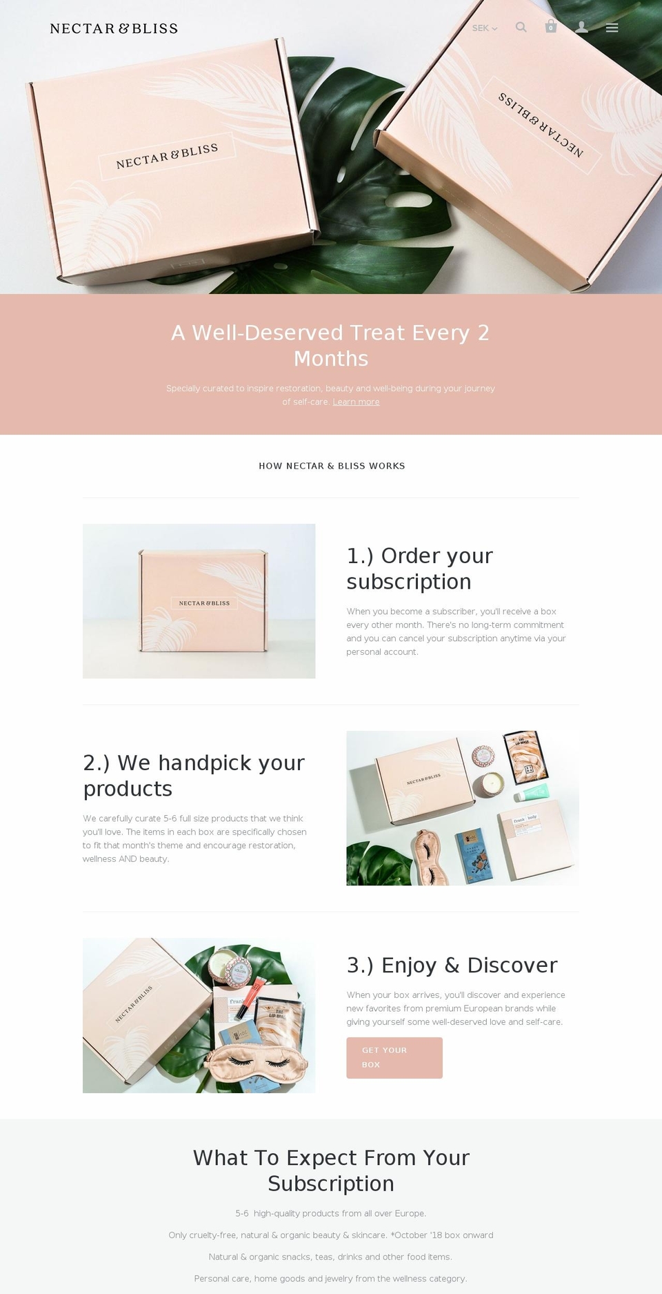 nectarandbliss.com — Shopify storefront screenshot