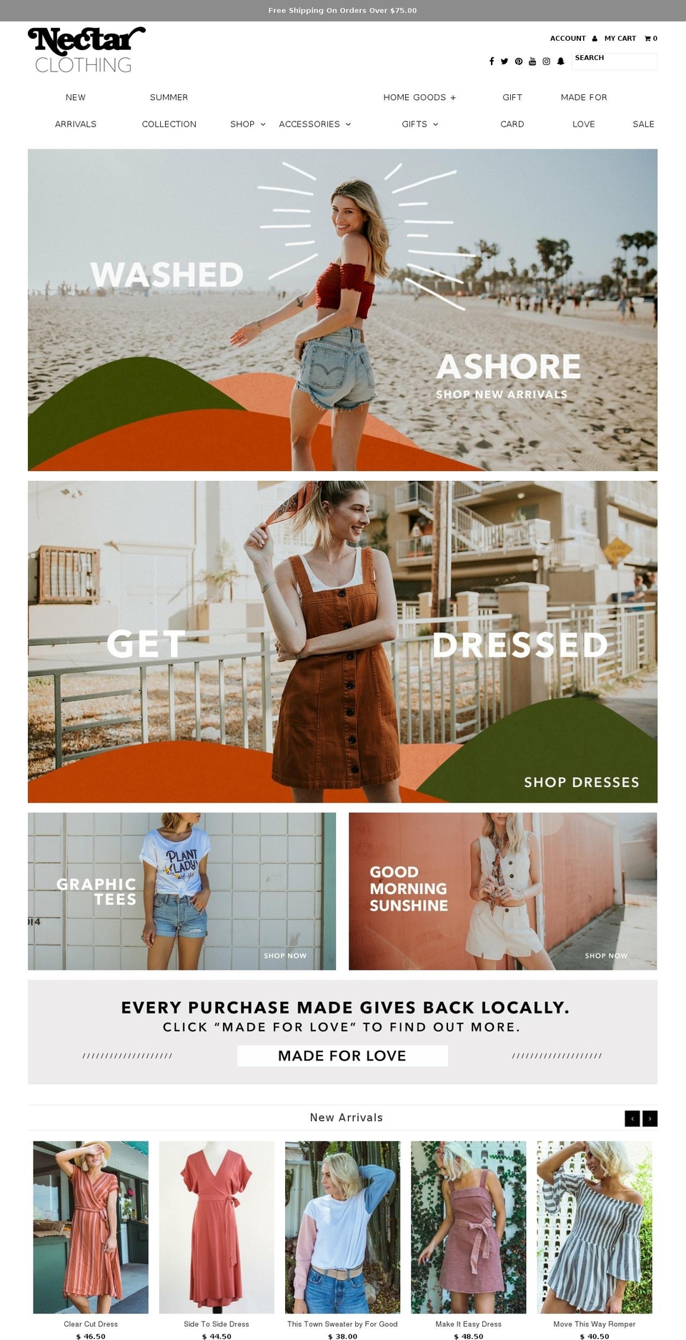 nectarclothing-com.myshopify.com shopify website screenshot
