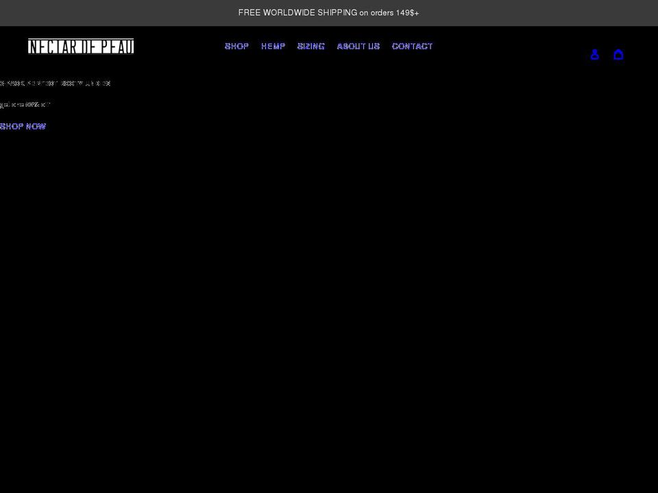 nectardepeau.com shopify website screenshot