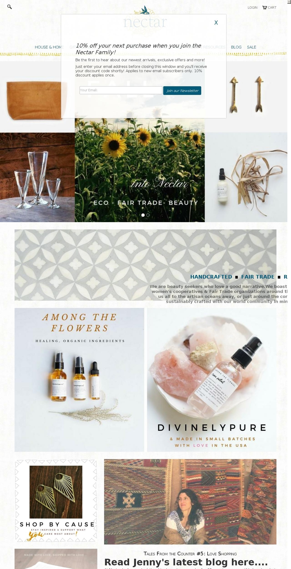 nectarimports.com — Shopify storefront screenshot