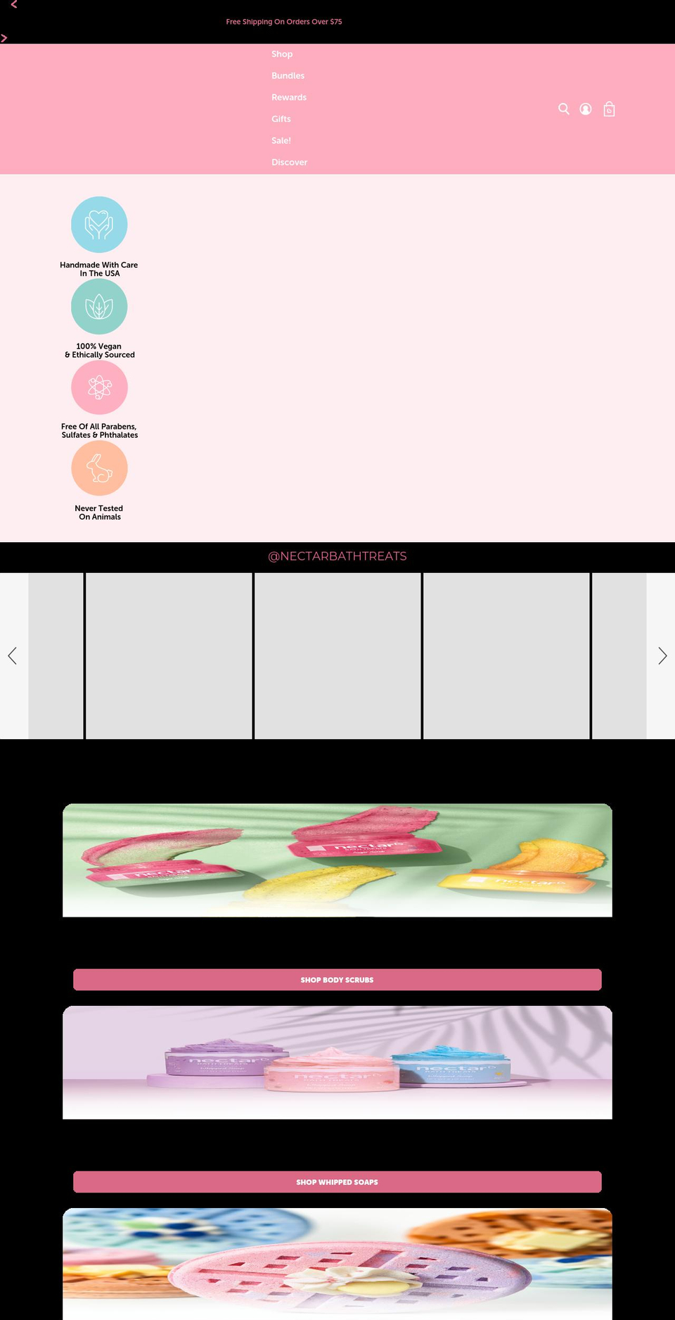 nectarusa.com shopify website screenshot
