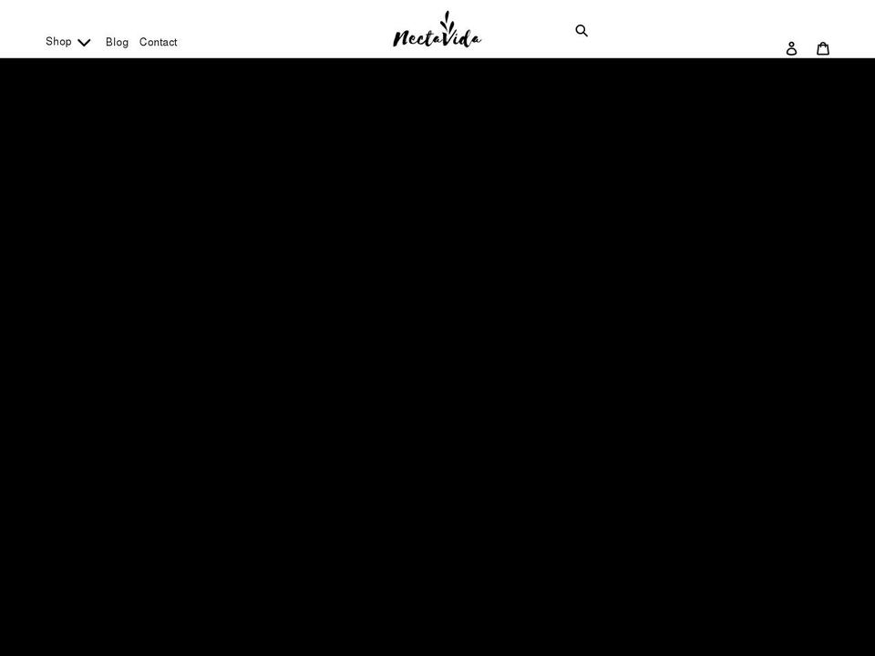 nectavida.com shopify website screenshot