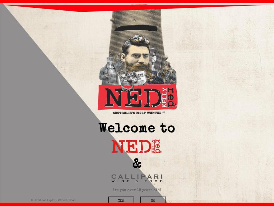 nedkellyred.com.au shopify website screenshot