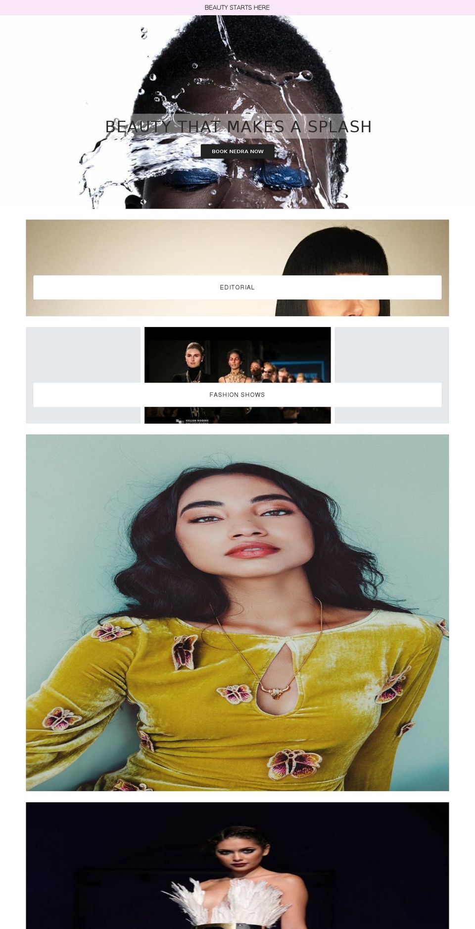 nedrajones.com — Shopify storefront screenshot