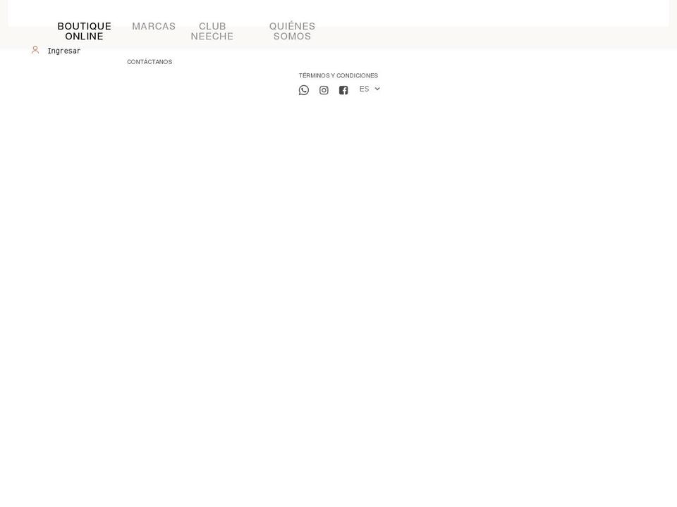 neeche.com shopify website screenshot