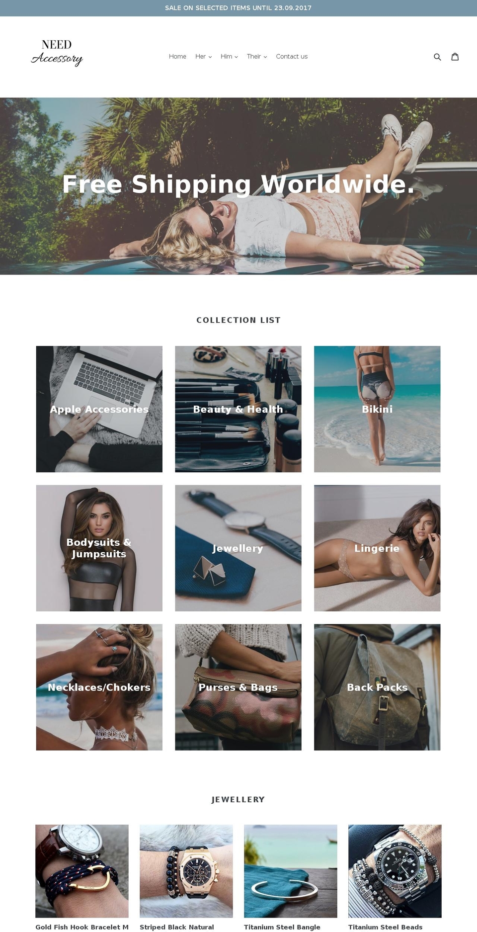 needaccessory.com shopify website screenshot