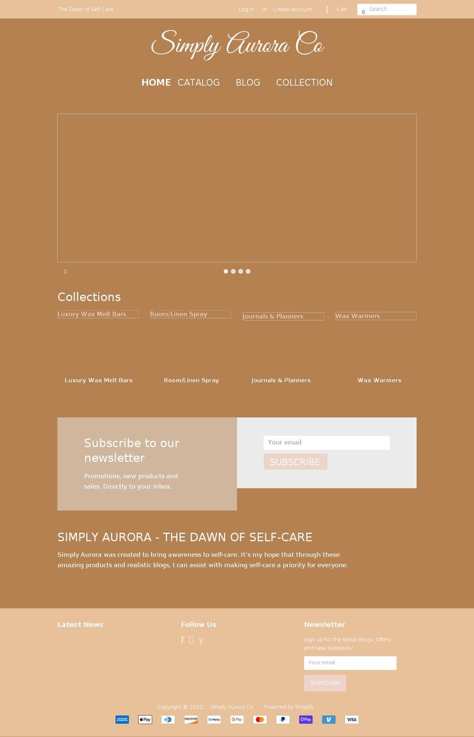needaurora.com shopify website screenshot