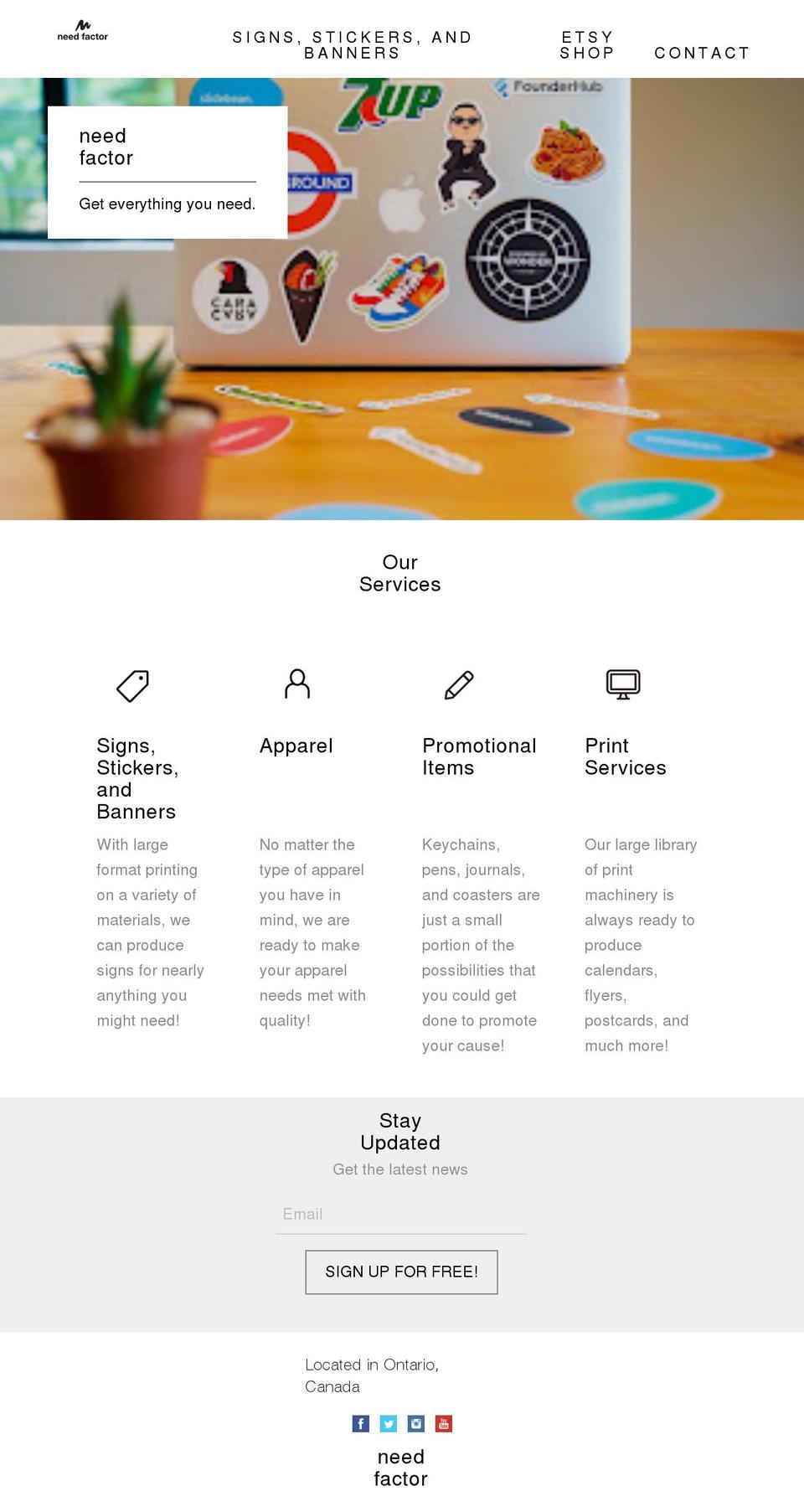 needfactor.com — Shopify storefront screenshot