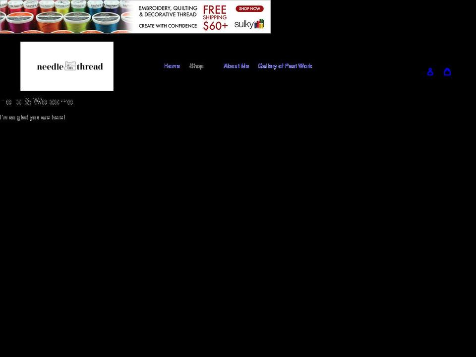 needleorthread.com shopify website screenshot