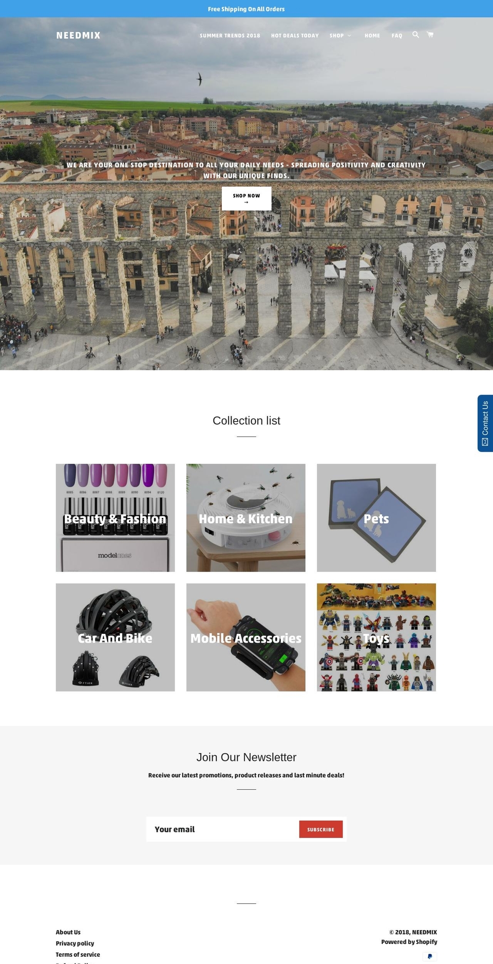 needmix.com — Shopify storefront screenshot