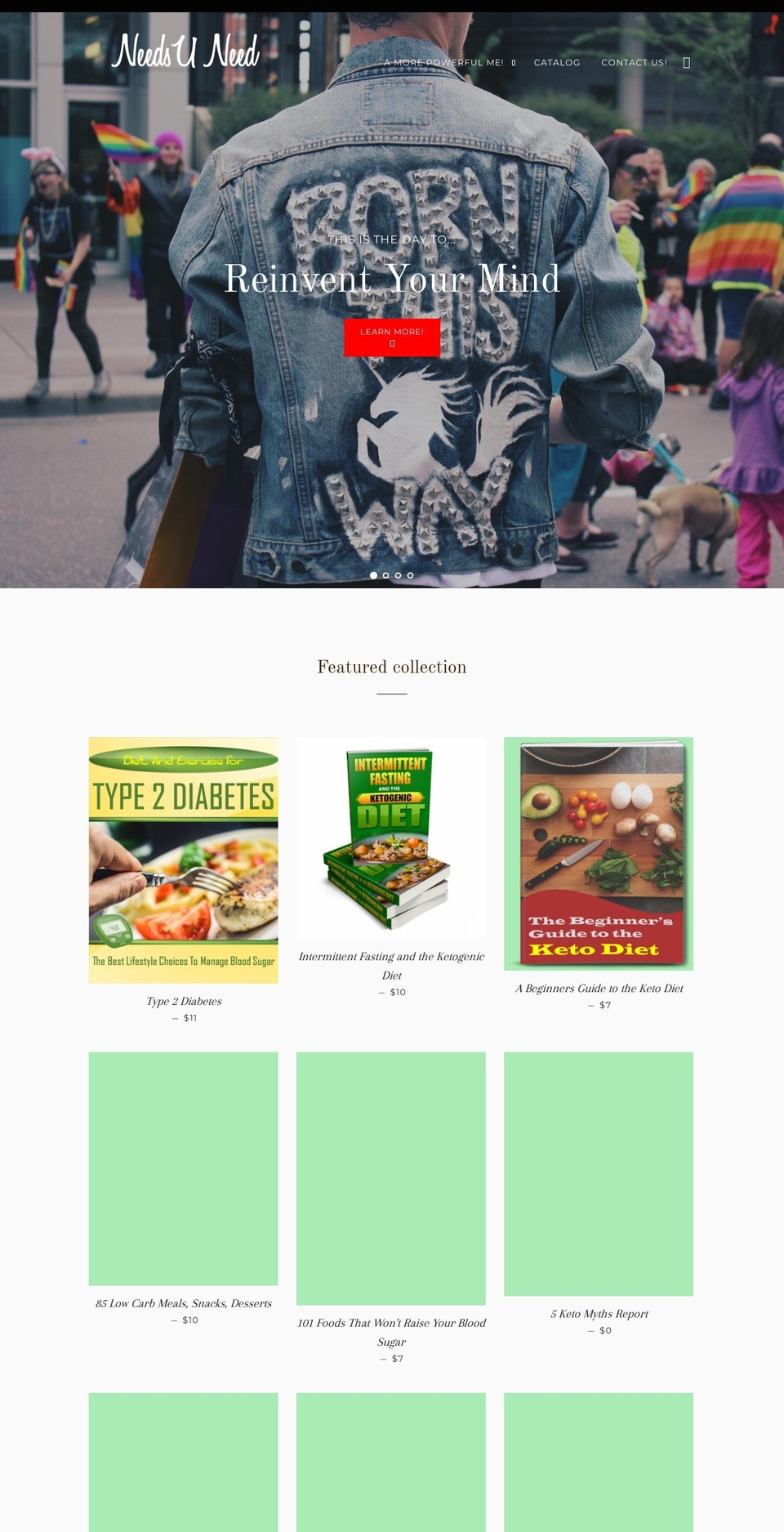 needsuneed.com shopify website screenshot