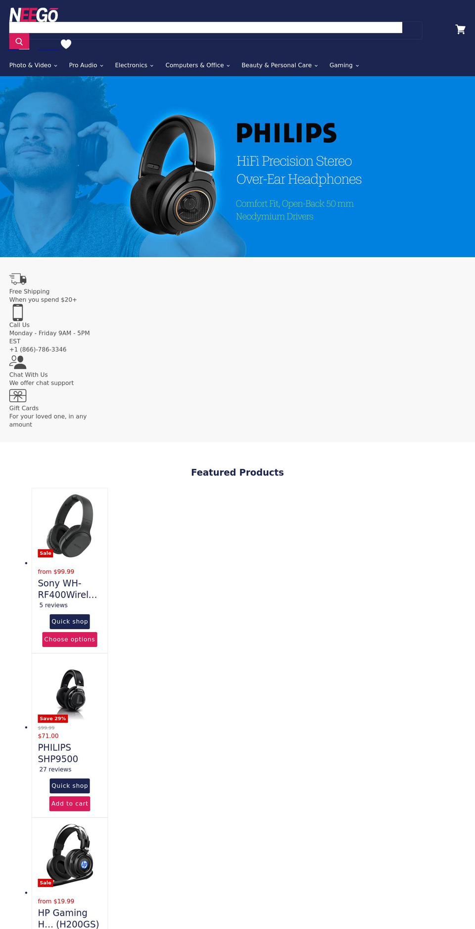 neegousa.com shopify website screenshot