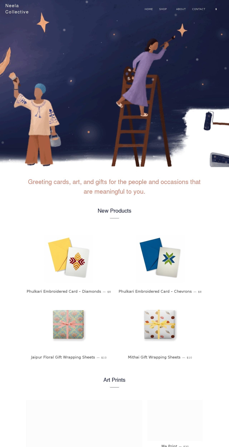 neela.co shopify website screenshot