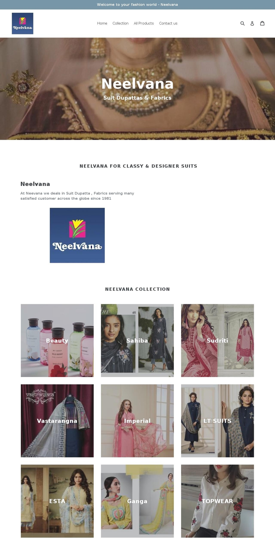 neelvana.com — Shopify storefront screenshot