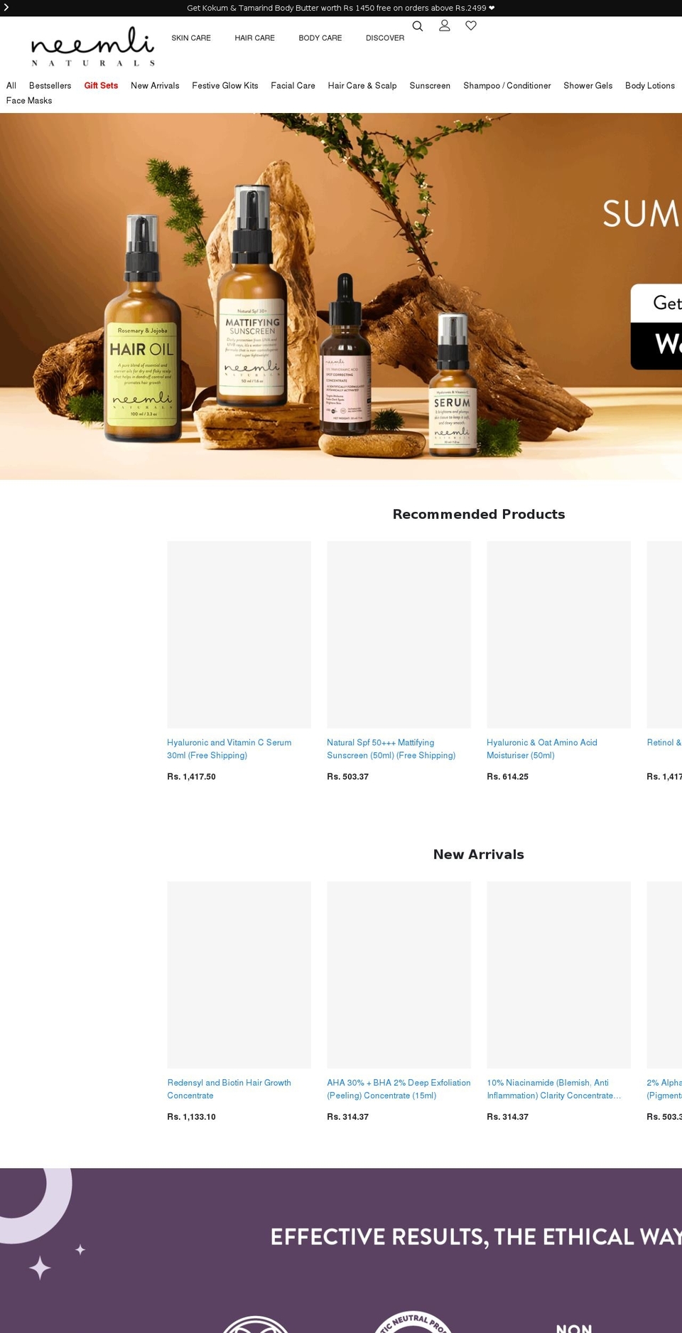 STC-Merge Open Cart Drawer--- Shopify theme site example neemlinaturals.com