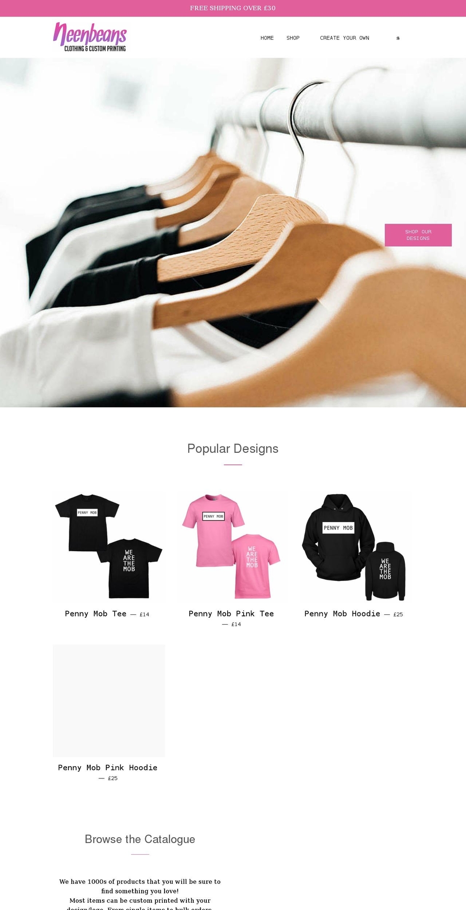 neenbeans.com shopify website screenshot