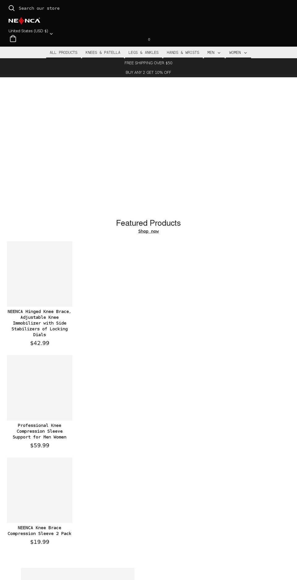 neenca.com shopify website screenshot