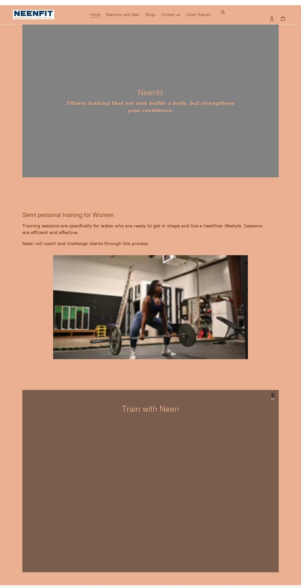 neenfit.com shopify website screenshot