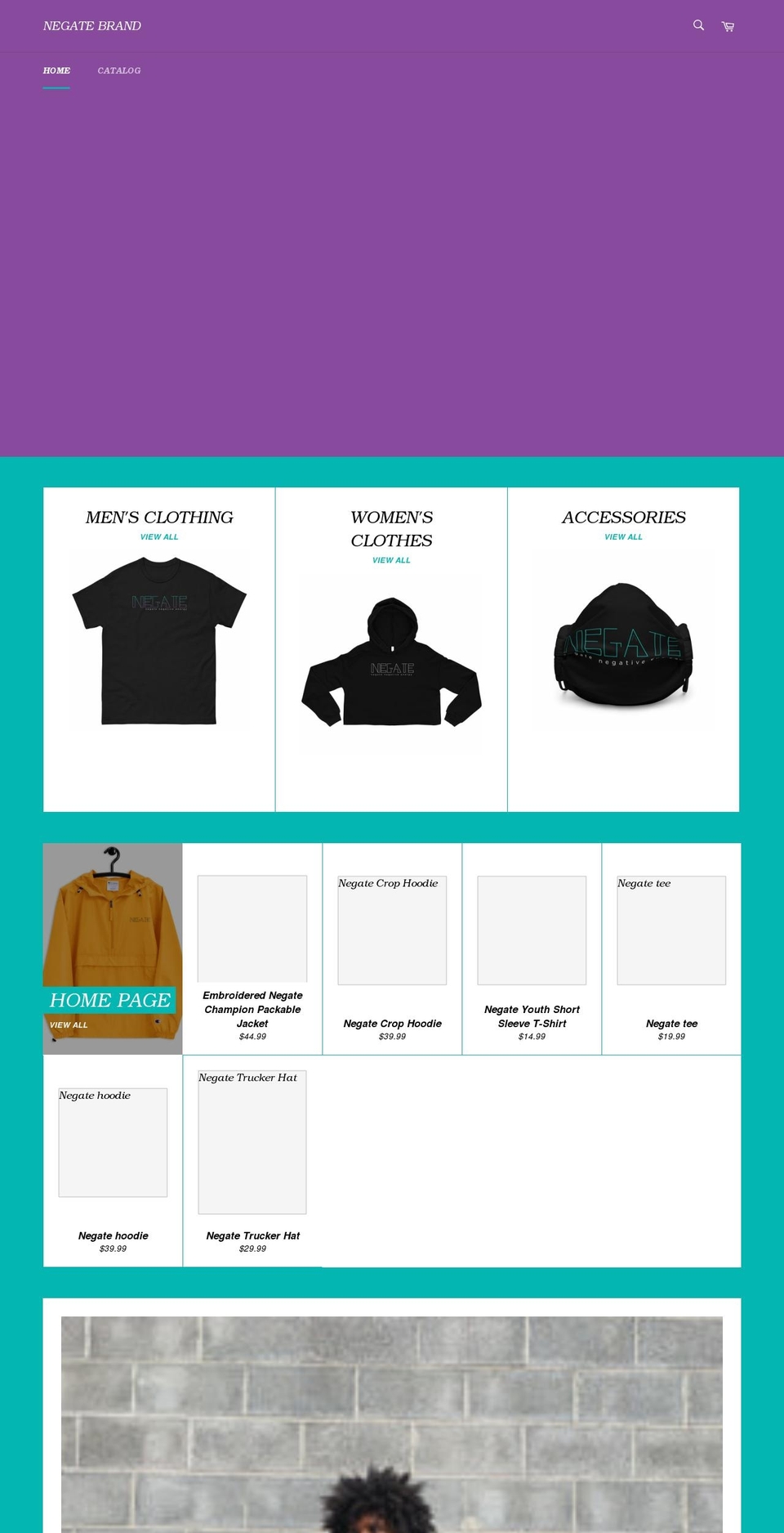 negatethemovement.com shopify website screenshot