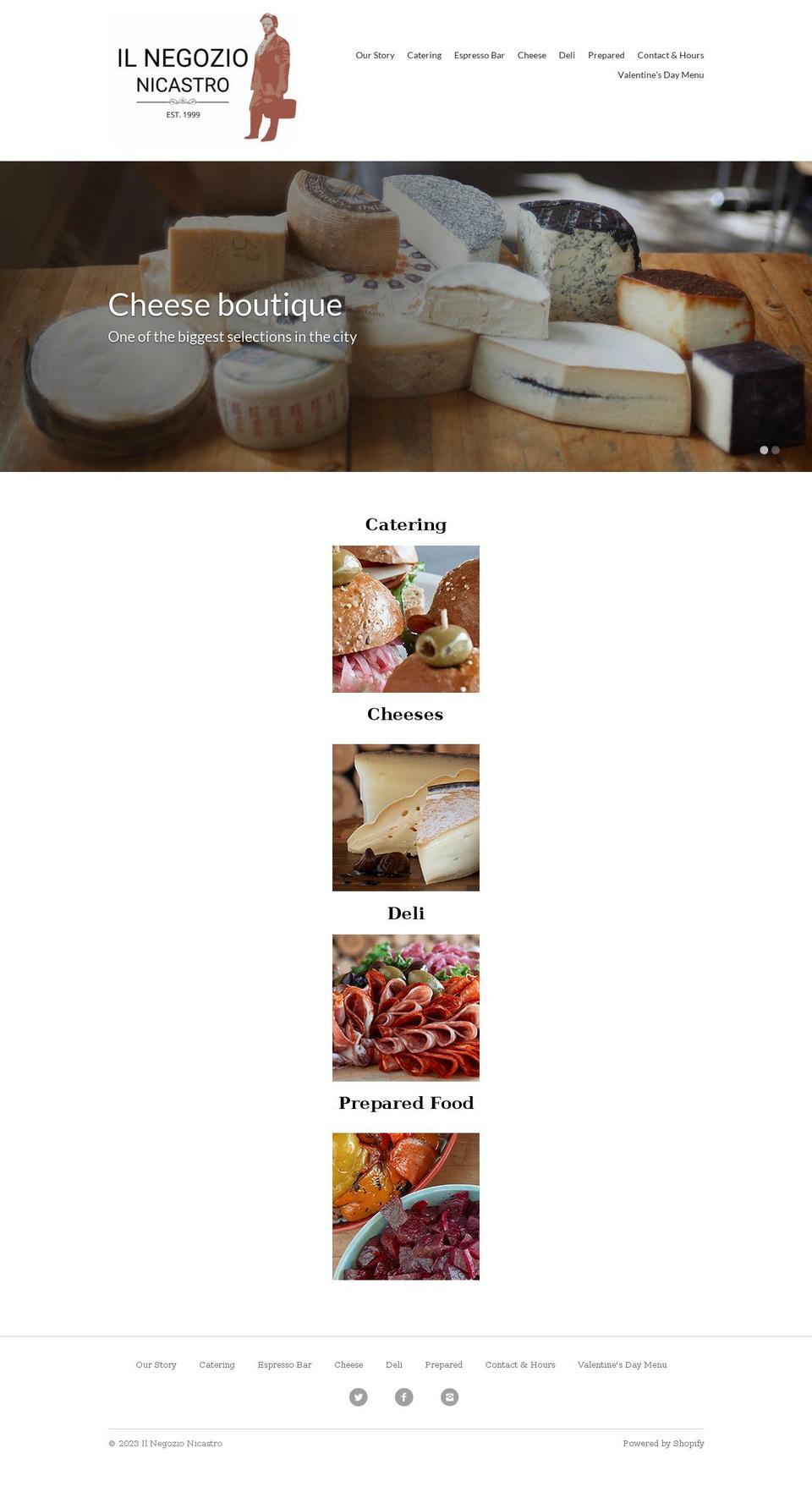 negozio.ca shopify website screenshot