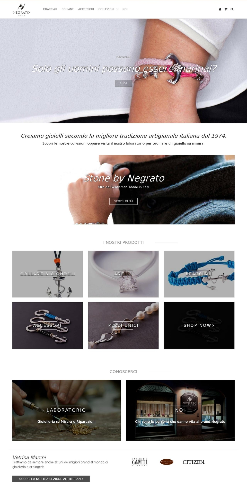 negratojewels.com shopify website screenshot