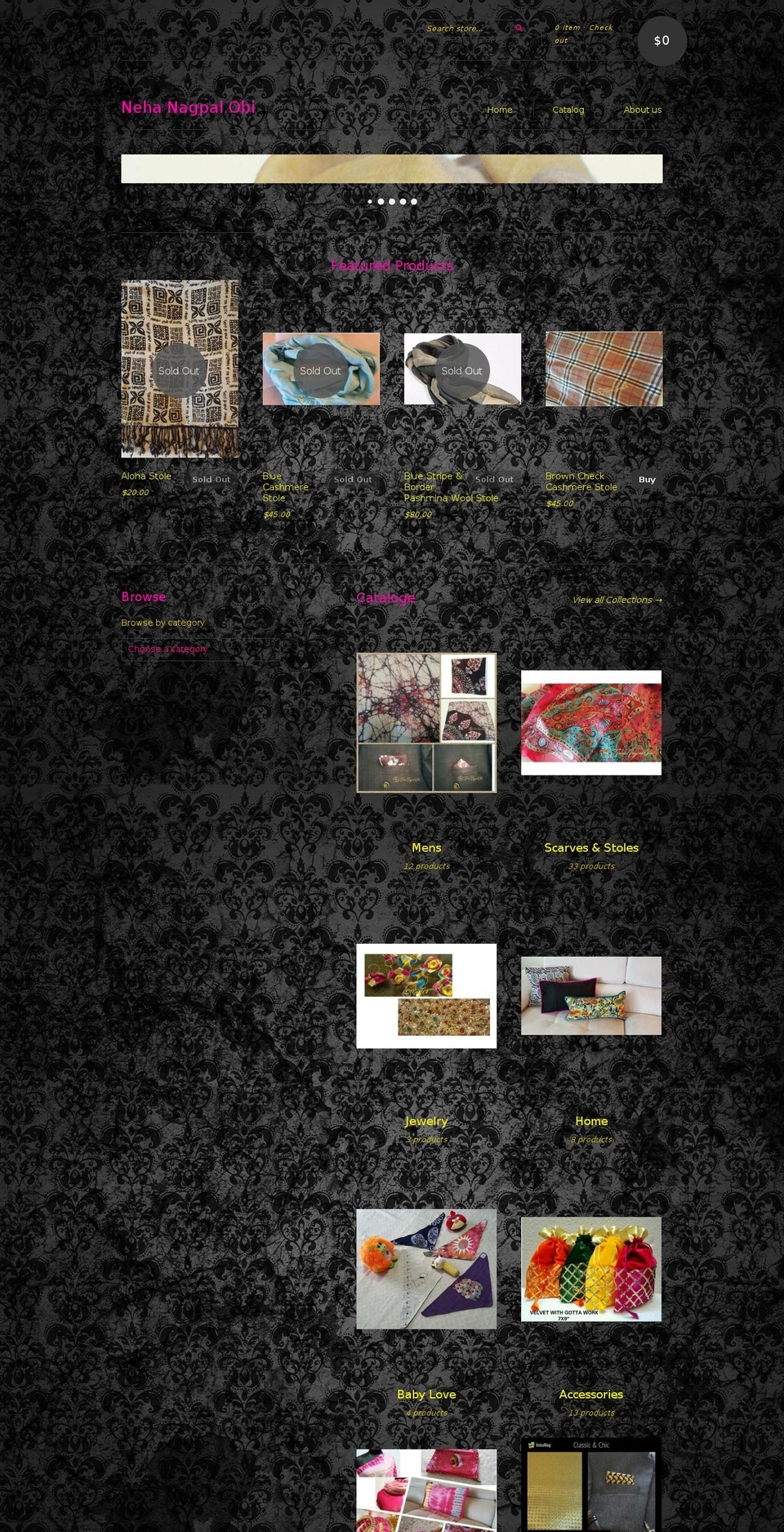 nehanagpalobi.com shopify website screenshot