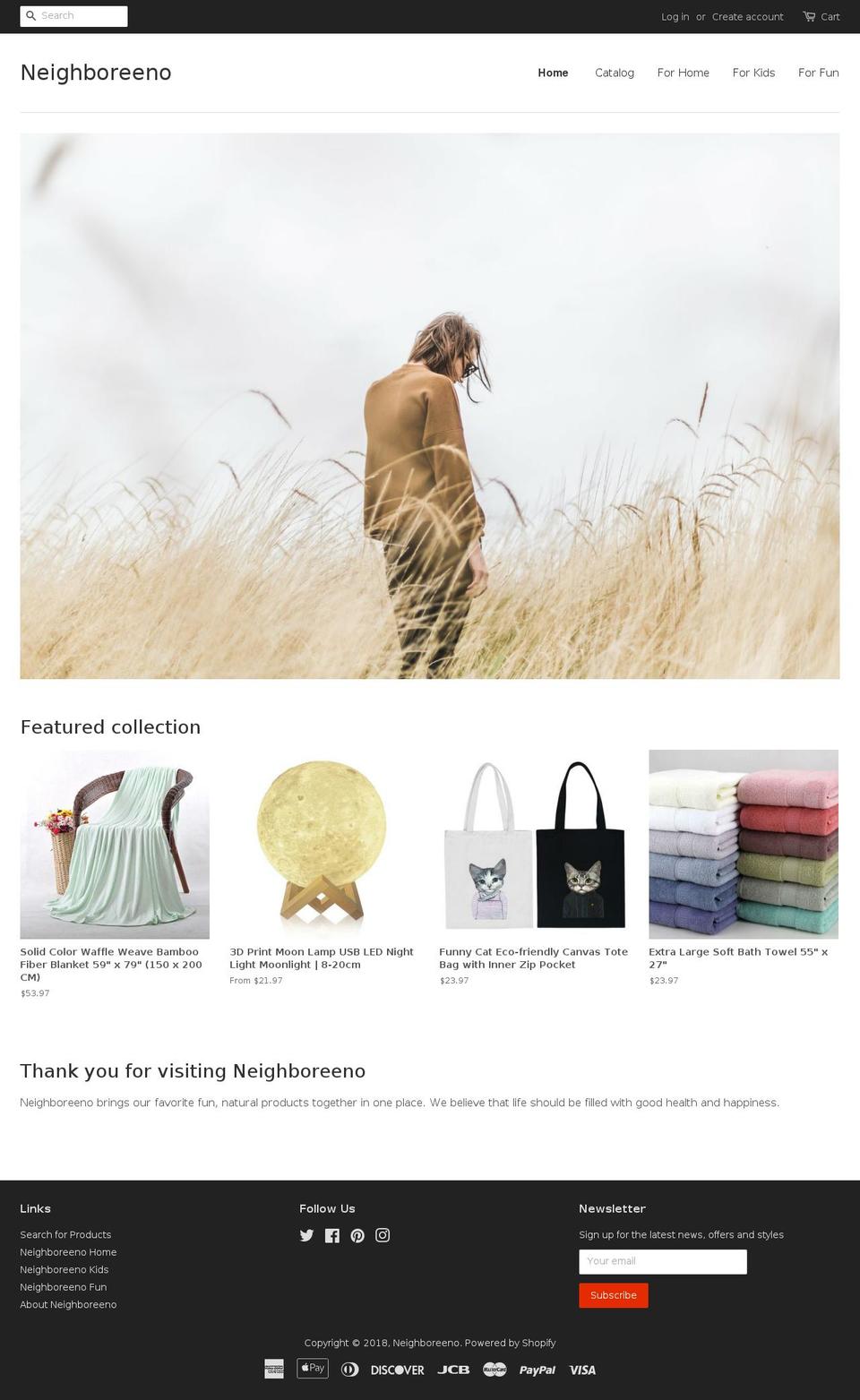 neighboreeno.com — Shopify storefront screenshot