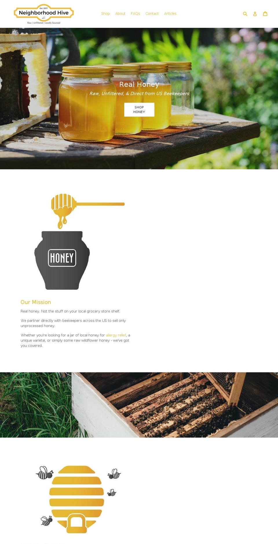 neighborhoodhive.com — Shopify storefront screenshot