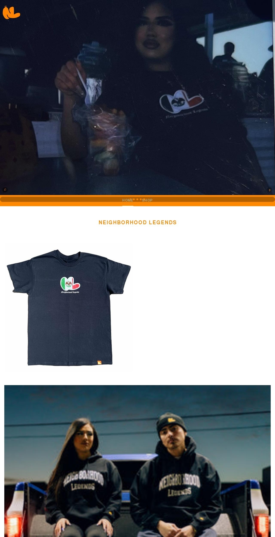 neighborhoodlegends.com shopify website screenshot