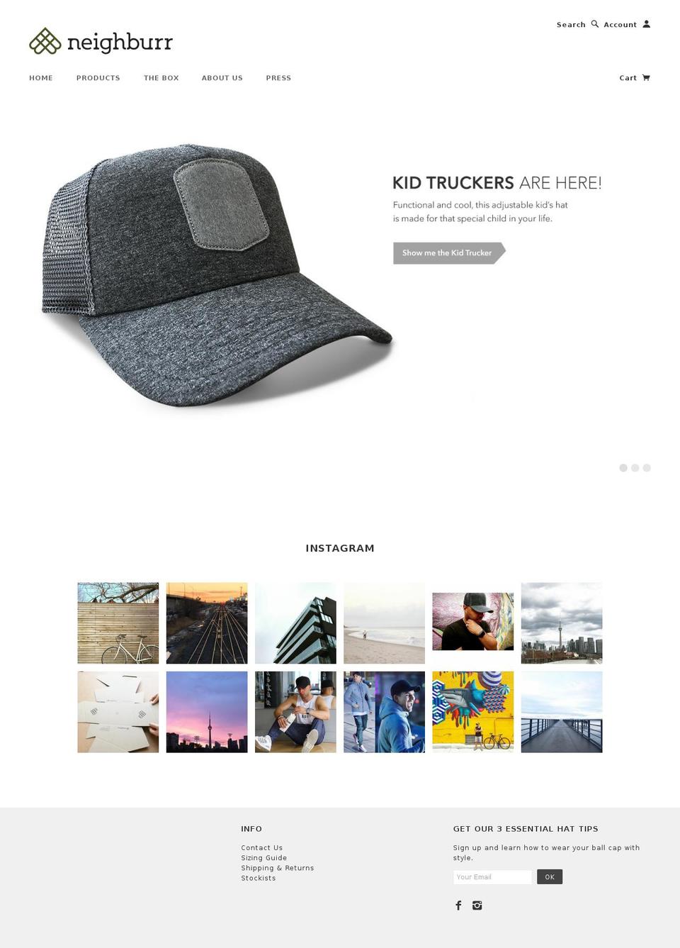 neighburr.com shopify website screenshot