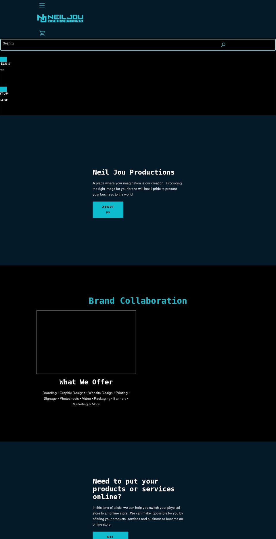 Narrative - HC -  Apr ' by Neil - Personali Shopify theme site example neiljouproductions.com