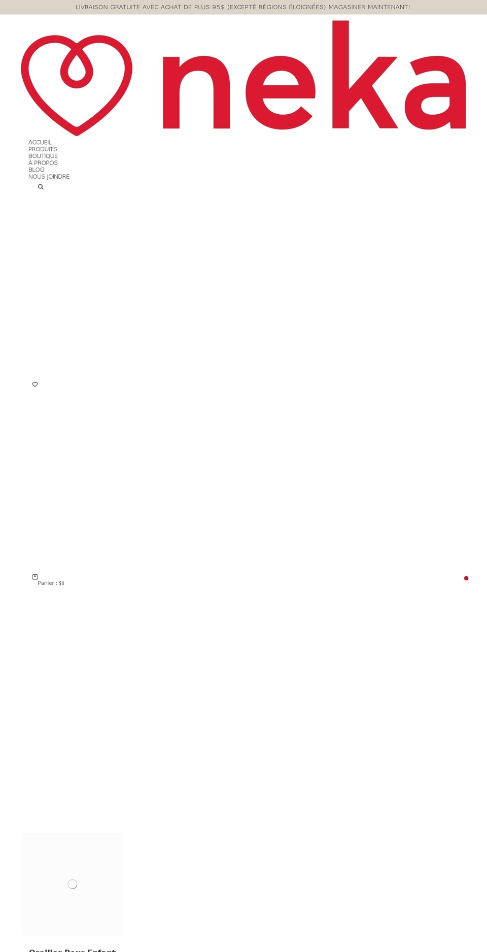 neka.ca shopify website screenshot