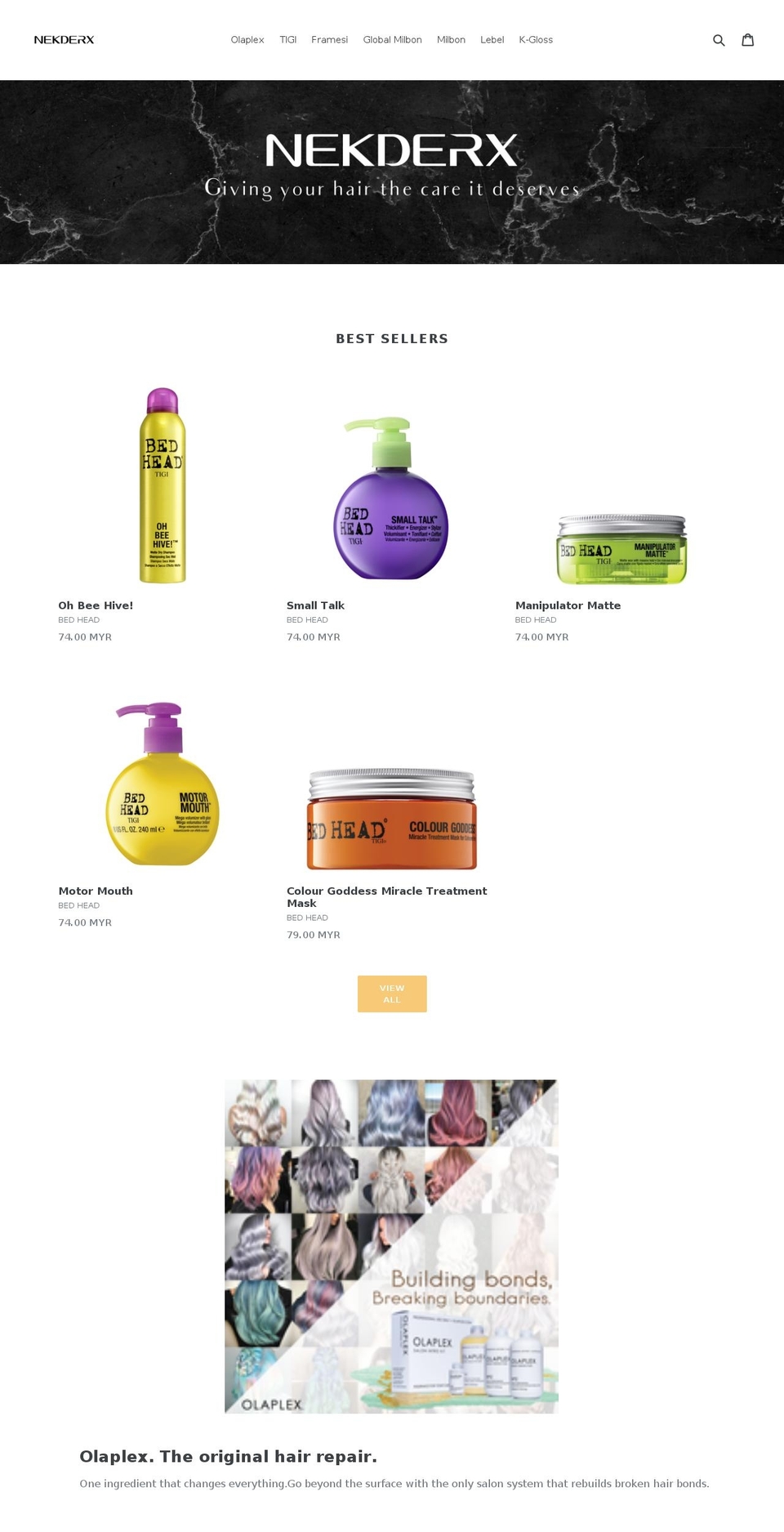 nekderx.com shopify website screenshot