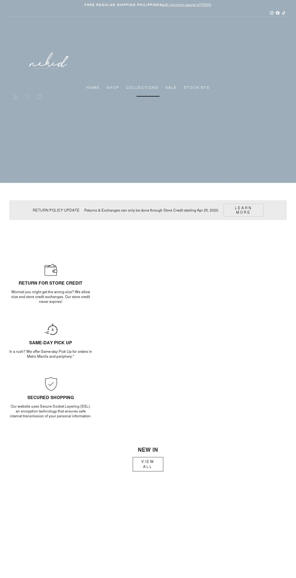 nekidswimwear.com — Shopify storefront screenshot