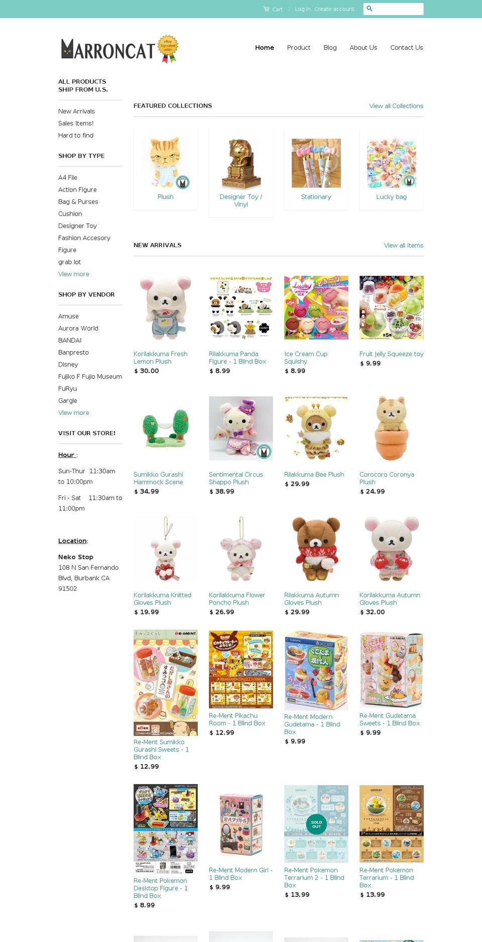 nekostop.com — Shopify storefront screenshot