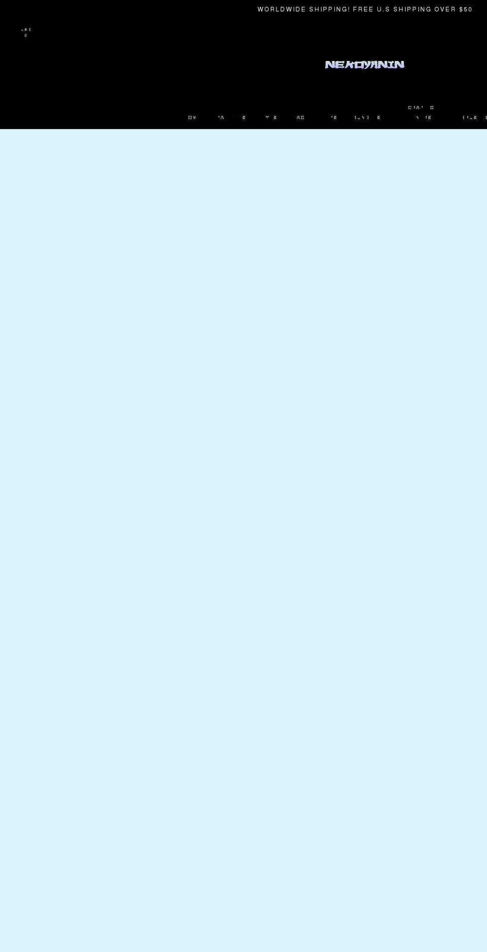 nekoyanin.com shopify website screenshot