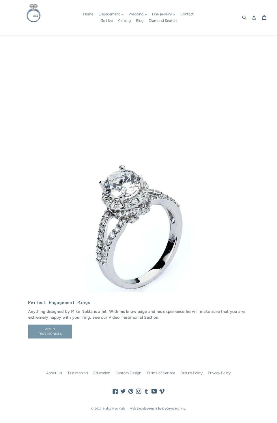 nektanewyork.com shopify website screenshot