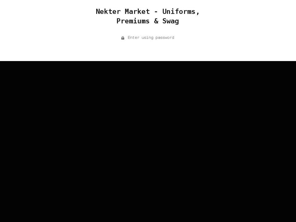 nekter2.myshopify.com shopify website screenshot