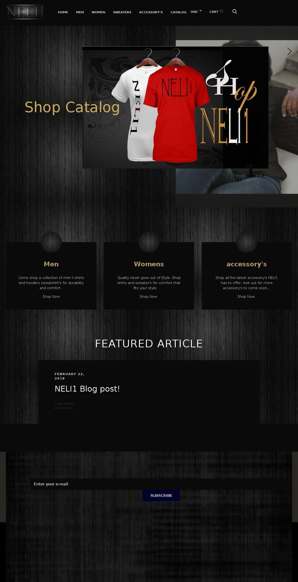 neli1.com shopify website screenshot