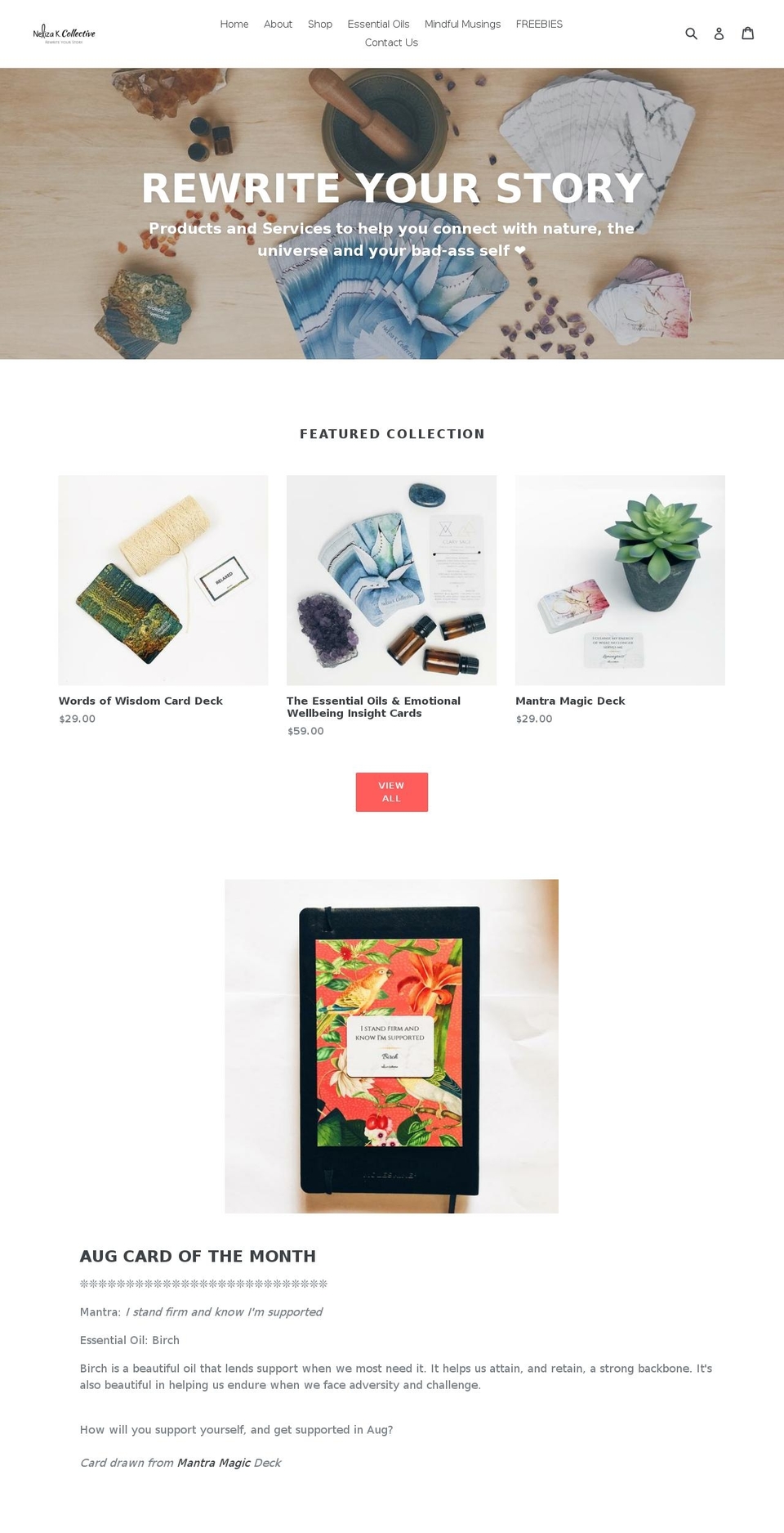 neliza-k.com — Shopify storefront screenshot