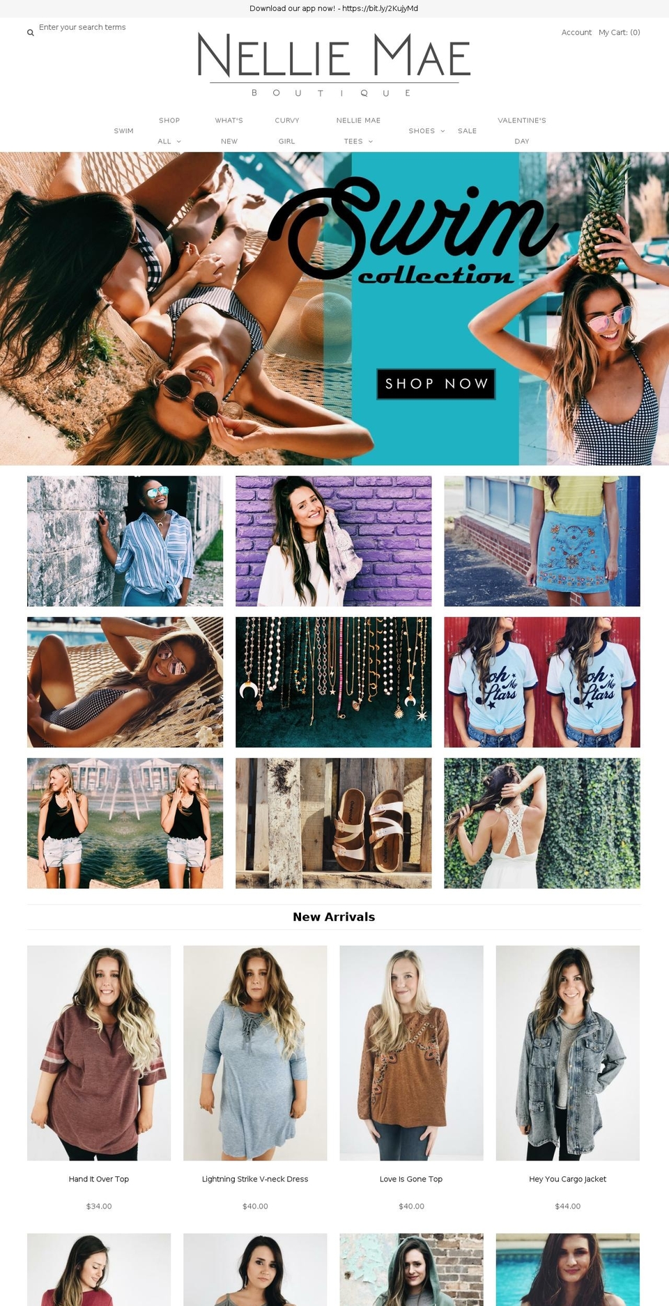 nellie-mae.myshopify.com shopify website screenshot