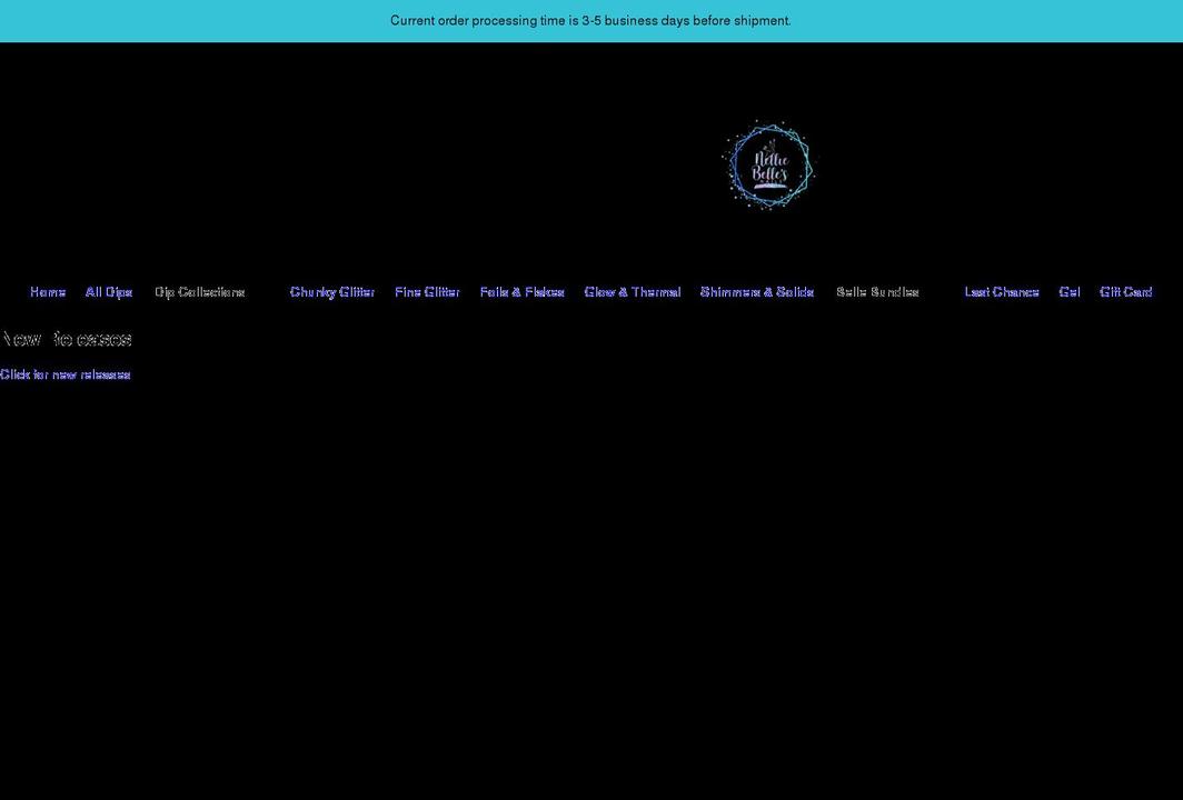 nelliebellesnails.com shopify website screenshot