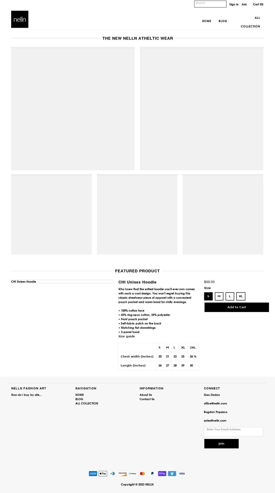 nelln.com — Shopify storefront screenshot