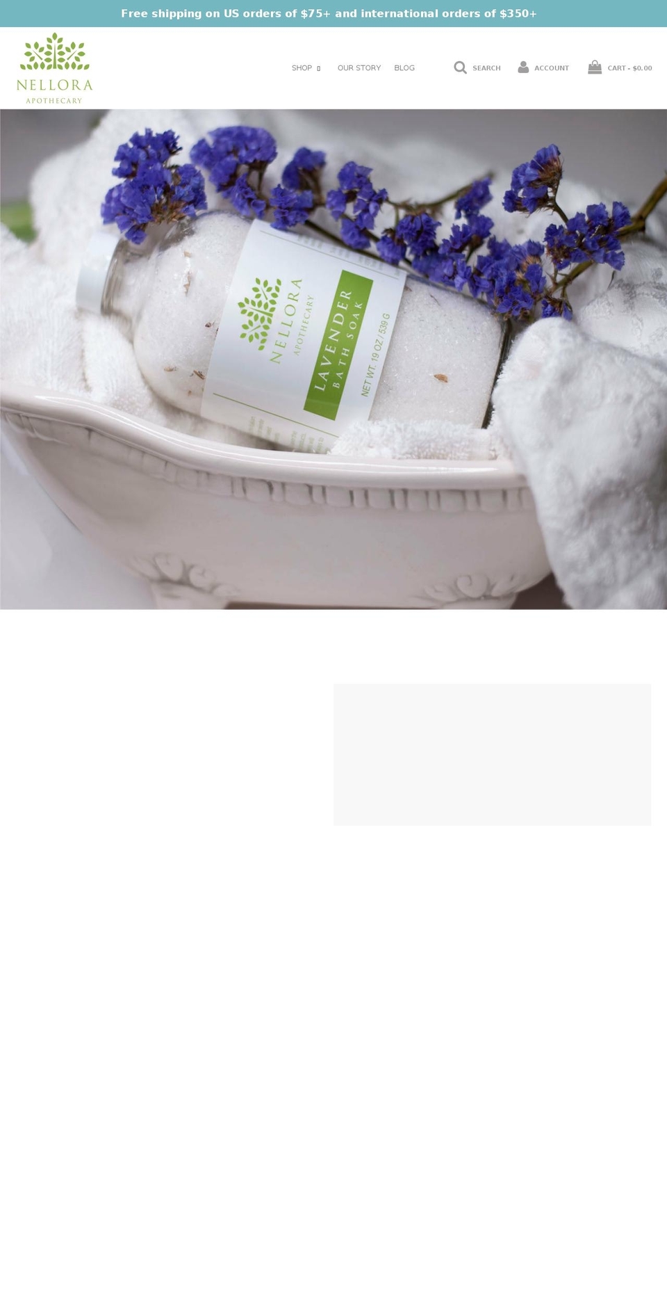 nellora.com shopify website screenshot
