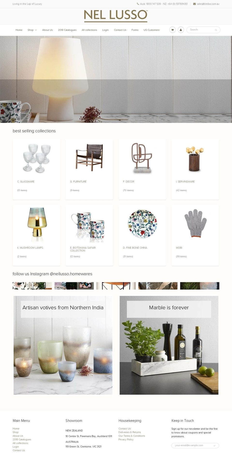 Nel Lusso MHT DEV Shopify theme site example nellusso.com.au